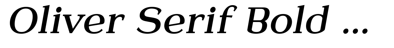 Oliver Serif Bold Italic
